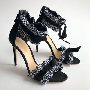 NEW Alexandre Birman Clarita Black Gingham Sandals